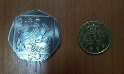 Отдается в дар «Монета 50 центов 2002 года — Кипр»