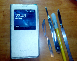 Отдается в дар «Умный чехол на телефон Samsung Galaxy S5. Б/у»