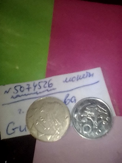 Отдается в дар «10 центов и 1 доллар Намибии»