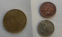 Благодарность за дар монеты Бельгии