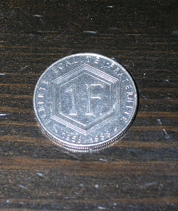Отдается в дар «1 франк 1988 года»