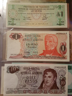 Отдается в дар «Банкнота Аргентины»