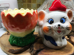 Отдается в дар «Забавная чашечка кошки-мышки и перечница»