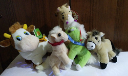 Отдается в дар «Мягкие игрушки -коровы, лошадки»