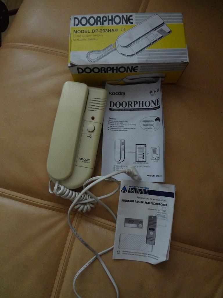 Kocom dp 203ha схема подключения к вызывной