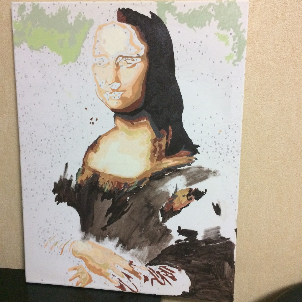 Недорисованная Мона Лиза