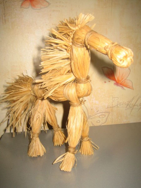 Декоративные игрушки из мочала рисунок