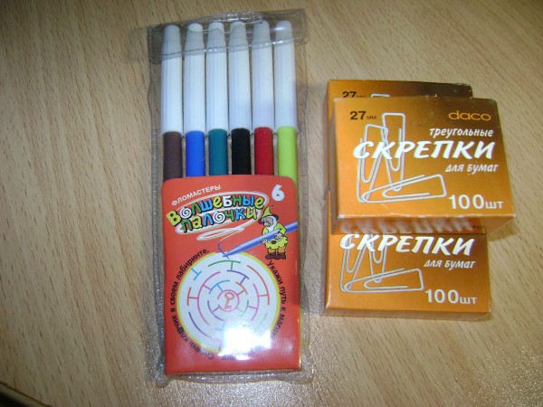 Скрепки клей
