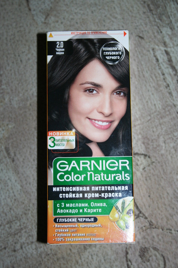 Garnier краска для волос color naturals черный