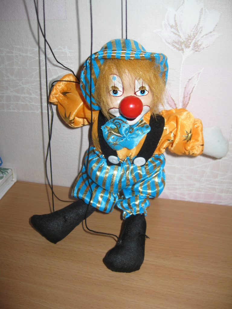 Клоун-марионетка в дар (Новосибирск). Дарудар