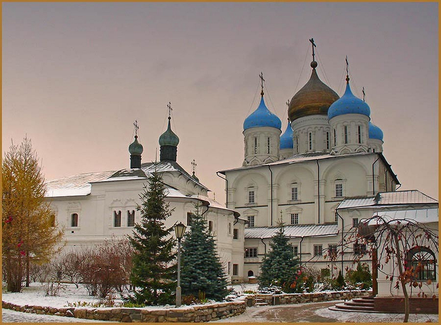 Новоспасский монастырь в Москве зимой