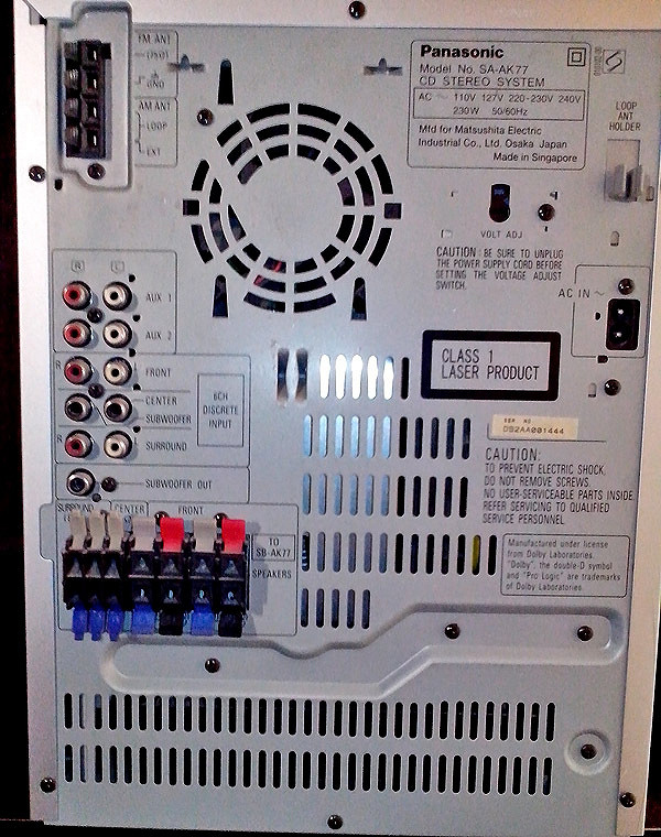 Panasonic sa ak5 схема