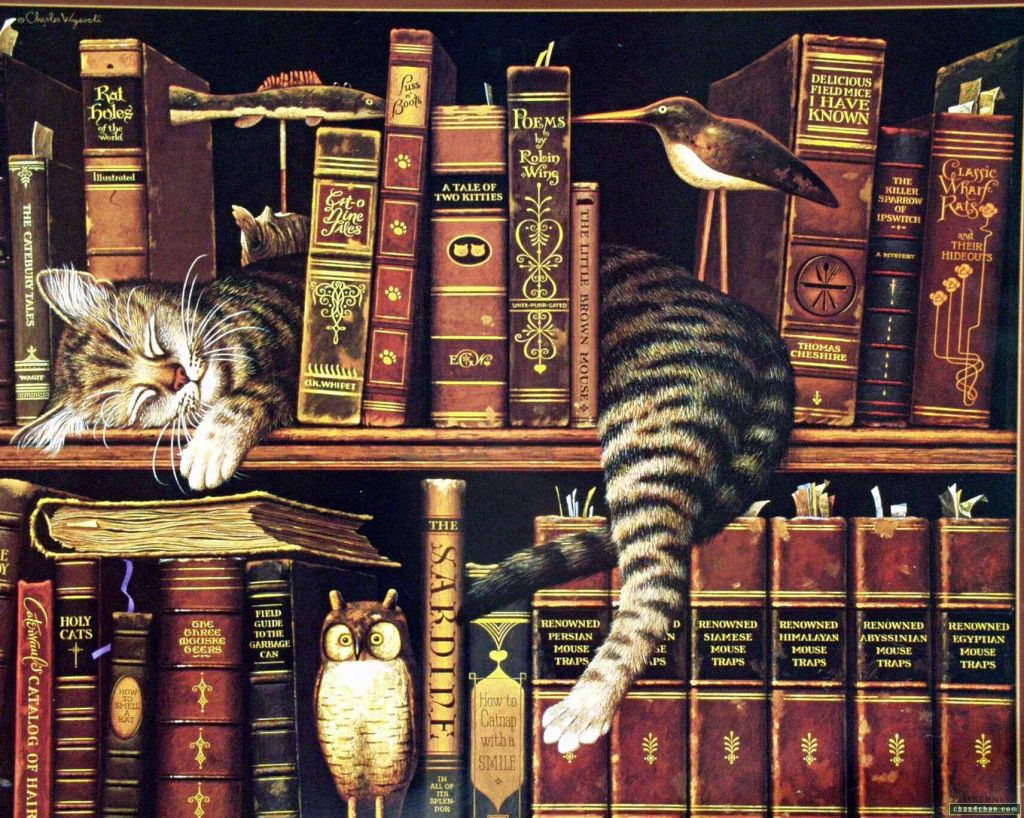 Художник Charles Wysocki коты