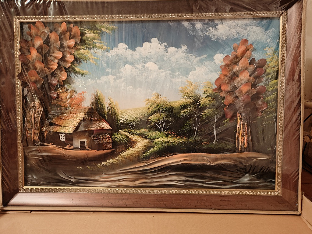 Объёмная картина из кожи в дар (Москва). Дарудар