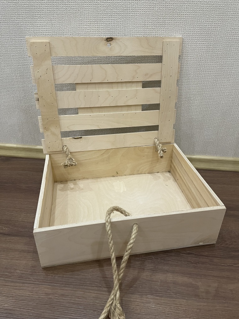 Деревянный ящик с крышкой в дар (Санкт-Петербург). Дарудар