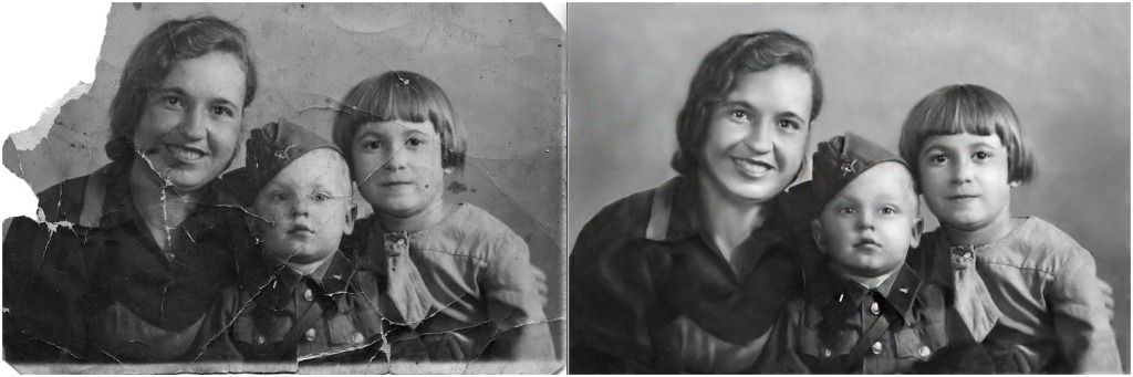 Восстановление старых фотографий в спб