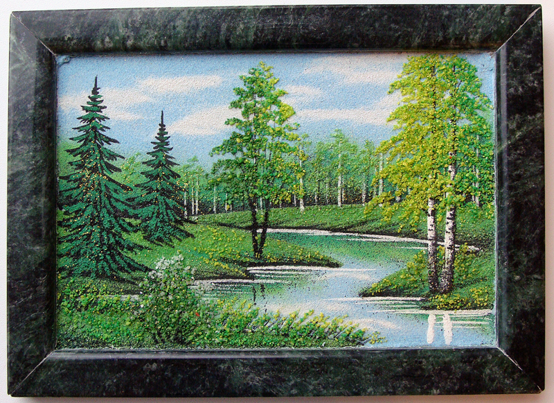 Картины с каменной крошки