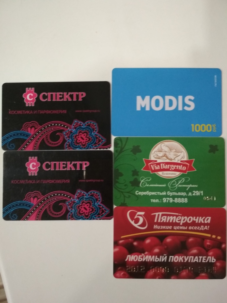 Модис клубная карта