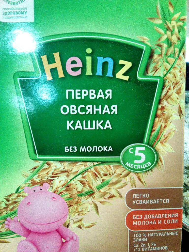 Heinz овсяная каша без молока