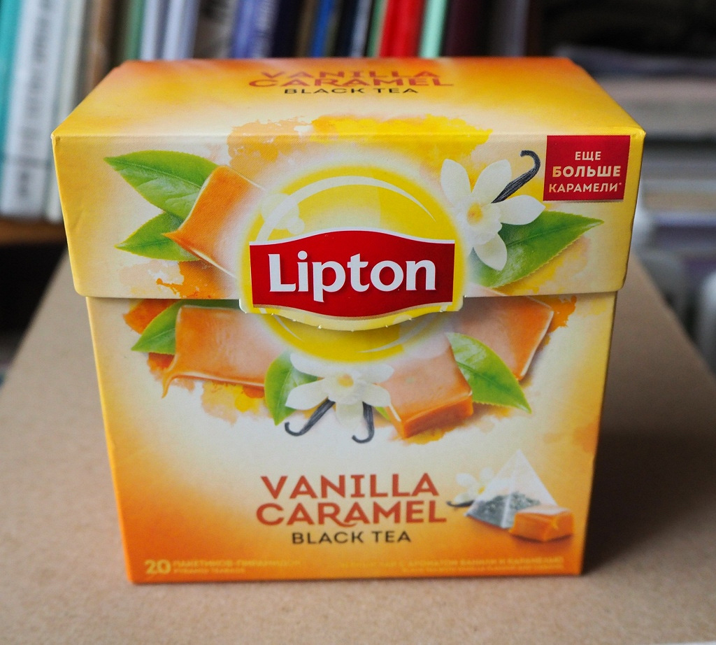 Липтон большой. Липтон ваниль. Vanilla Caramel Lipton Tea. Чай Липтон ваниль карамель. Липтон заварной.
