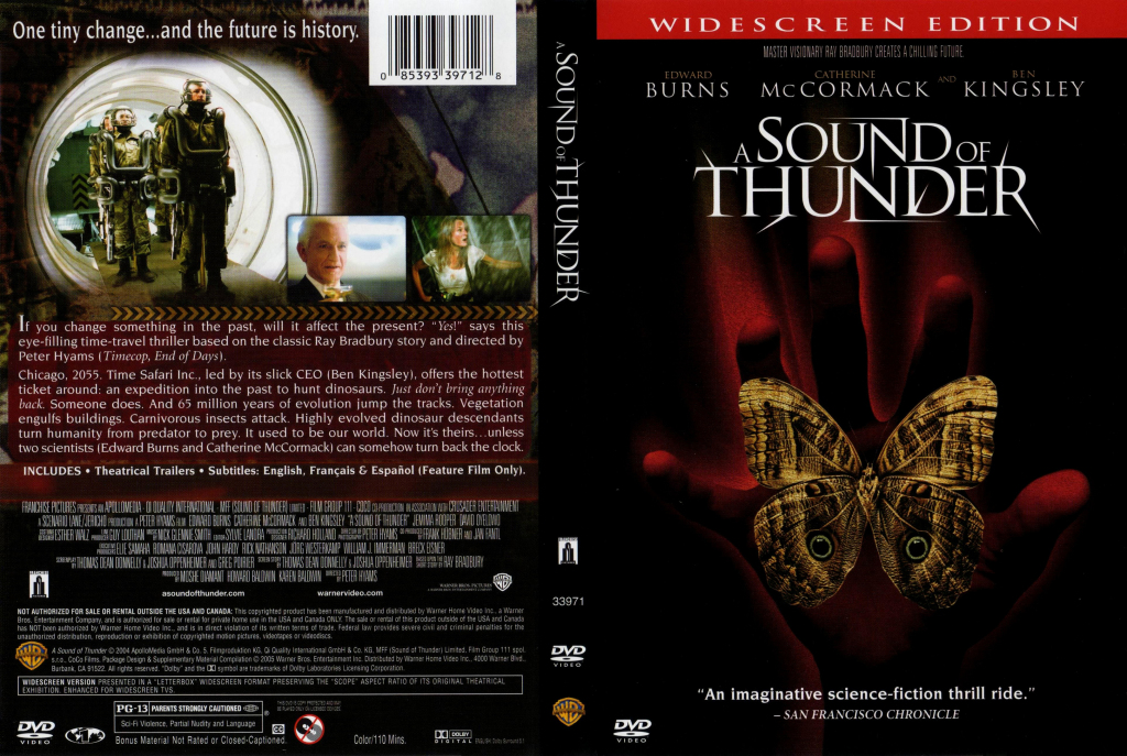 И грянул Гром (2004). И грянул Гром / a Sound of Thunder DVD. A Sound of Thunder 2005. Обложка Постер 2005 a Sound of Thunder.