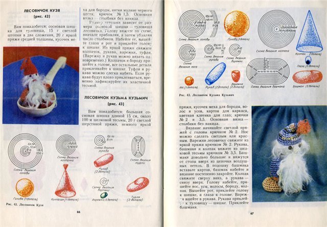 Лесовичок крючком схема и описание