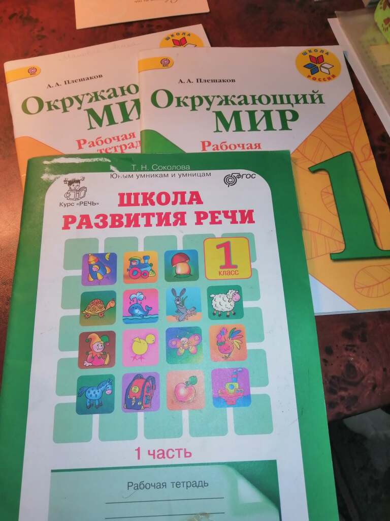 Рабочие тетради для 1 класса школы в дар (Москва). Дарудар