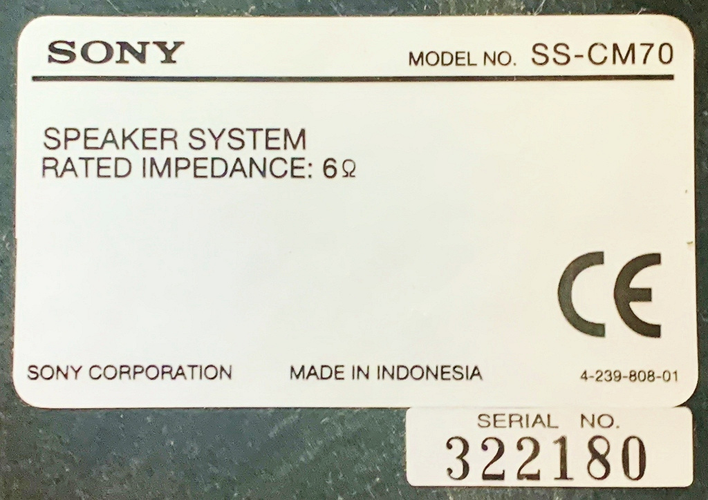 Б/У Акустические Колонки от Муз. Центра «Sony» в дар (Москва). Дарудар