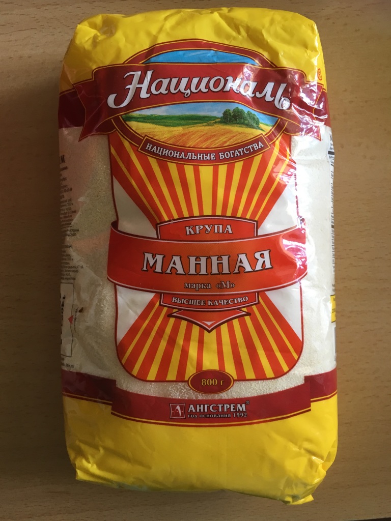 Манная каша в пачке