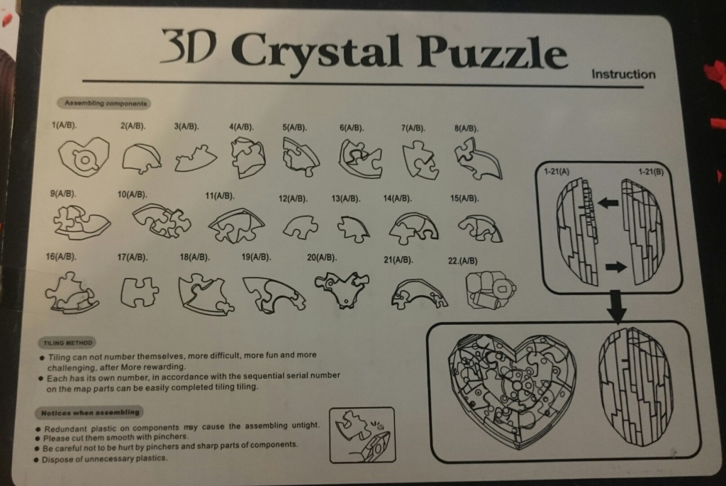 Инструкция по сборке пазлов. 3д головоломка Кристалл пазл замок схема. Головоломка Crystal Puzzle сердце инструкция. Кристальный пазл сердце инструкция по сборке. 3d пазл сердце инструкция.