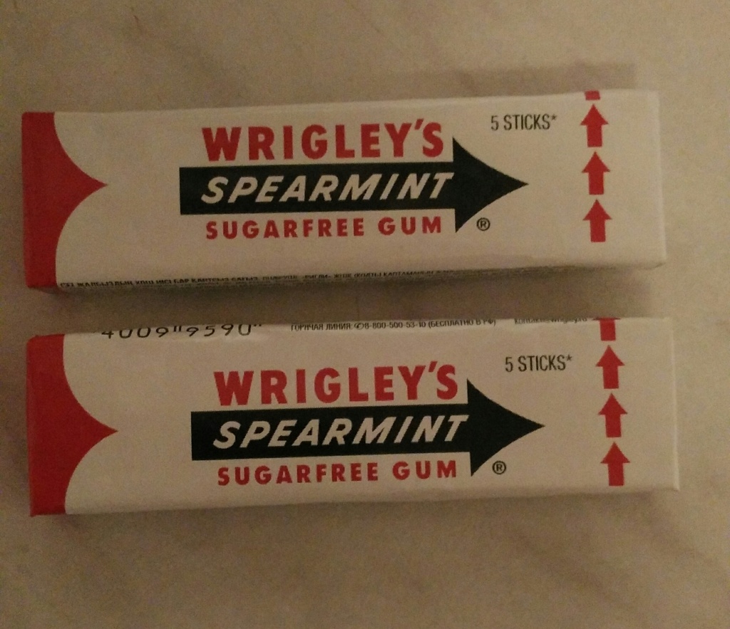 Wrigley s spearmint фото