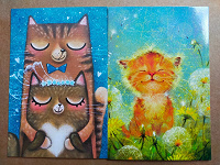 Отдается в дар Весенние коты (открытки)