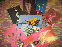 Отдается в дар 10 открыток из СССР, композиции из цветов