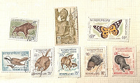 Отдается в дар Почтовые марки Лаоса