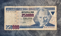 Отдается в дар 250.000 Turk Lirasi