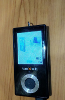 Отдается в дар Плеер texet 2 гб