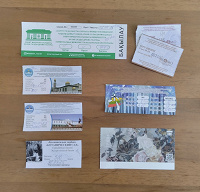 Отдается в дар Билеты иноземные :).