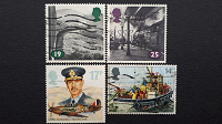Отдается в дар Поезда, корабли, военная авиация на почтовых марках Великобритании.
