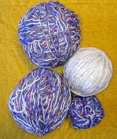 Отдается в дар Нитки шерсть для вязания в клубках.