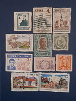 Отдается в дар Почтовые марки Кубы 50-60-е гг.