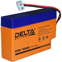 Отдается в дар Аккумулятор Delta DTM 12008 12в 0.8ач (12v 0.8ah) б/у