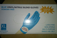 Отдается в дар Упаковка перчаток нитрил-виниловых, XL