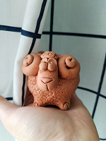 Отдается в дар Керамическая скульптура фигурка баран барашек