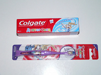 Отдается в дар Детская зубная паста и зубная щетка Colgate новые