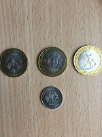 Отдается в дар Юбилейные монеты 10 руб.,1 руб.