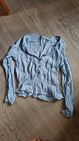 Отдается в дар Голубая блузка 42 размер pimke