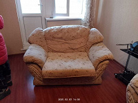 Отдается в дар Кресло-кровать, бежевая