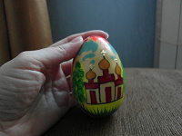 Отдается в дар Сувенир яйцо деревянное