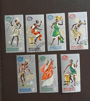 Отдается в дар Серия почтовых марок Бурунди.1965 г.
