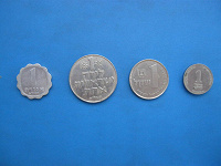 Отдается в дар Монеты-единички из Израиля